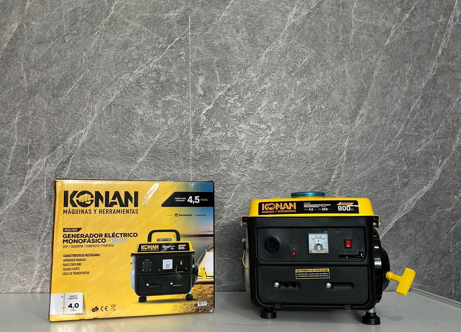 GENERADOR KONAN MONOFASICO 500W KGE800