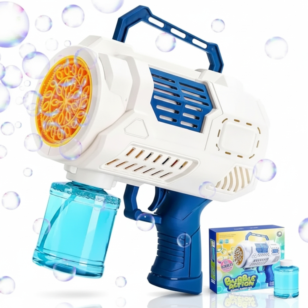 PISTOLA DE BURBUJAS USB Y LUZ 363-66A