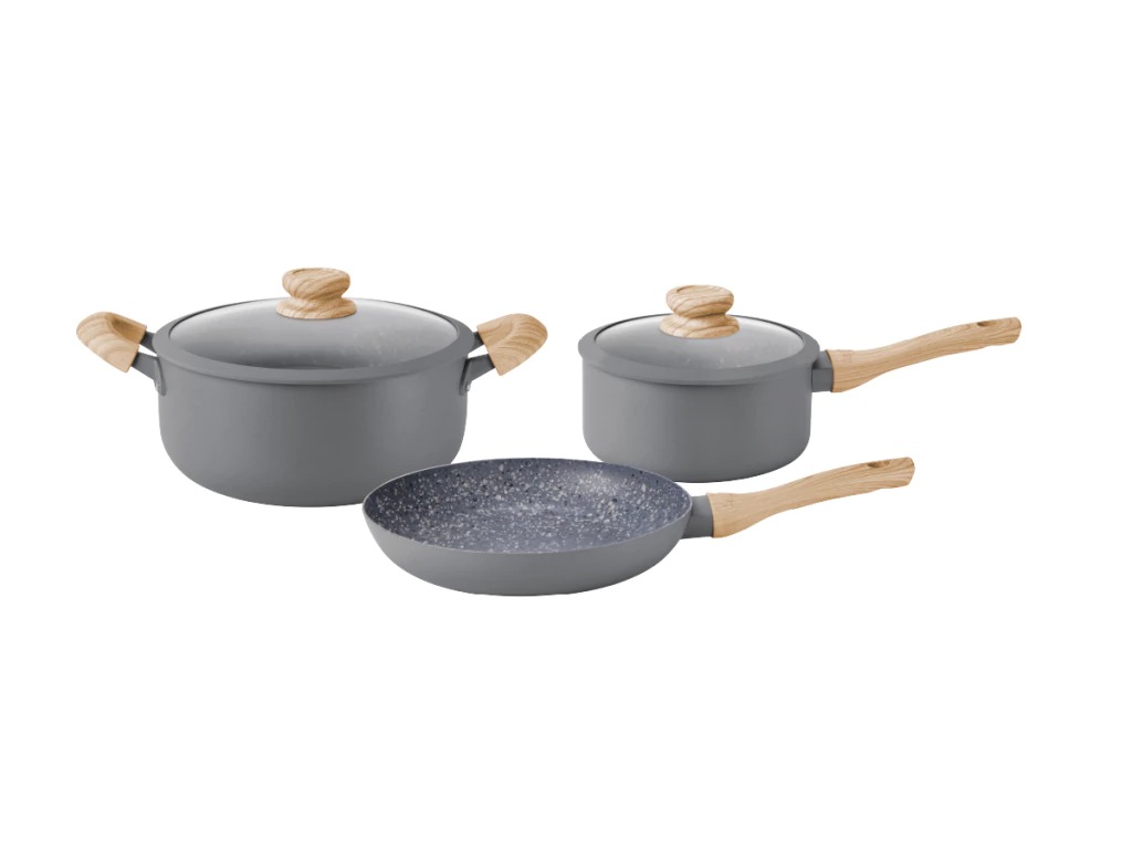 BATERIA DE COCINA HUDSON GRANITO ANTIADHE GRS01