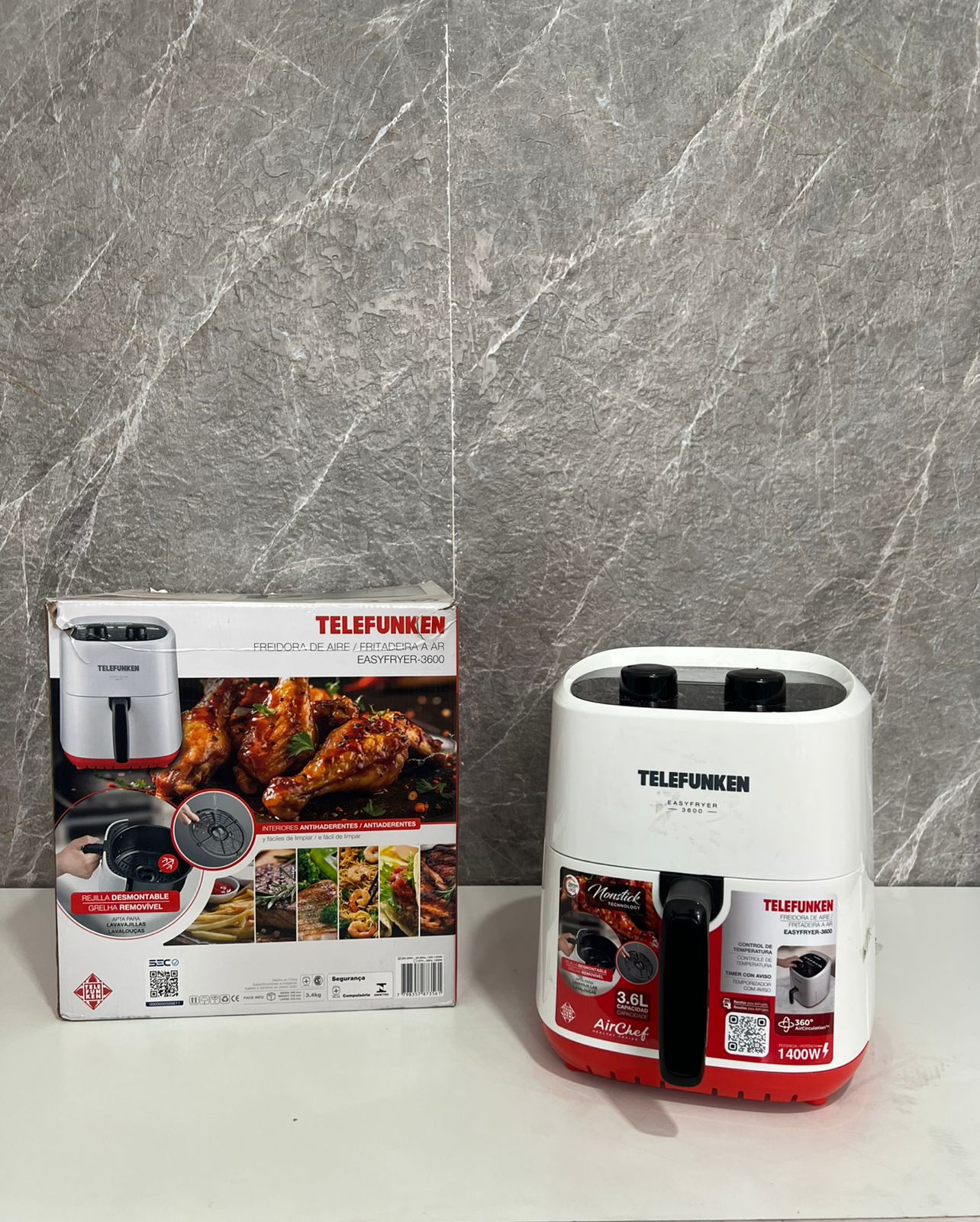 FREIDORA AIRE TELEFUNKEN 3.6L EASYFRYER-3600