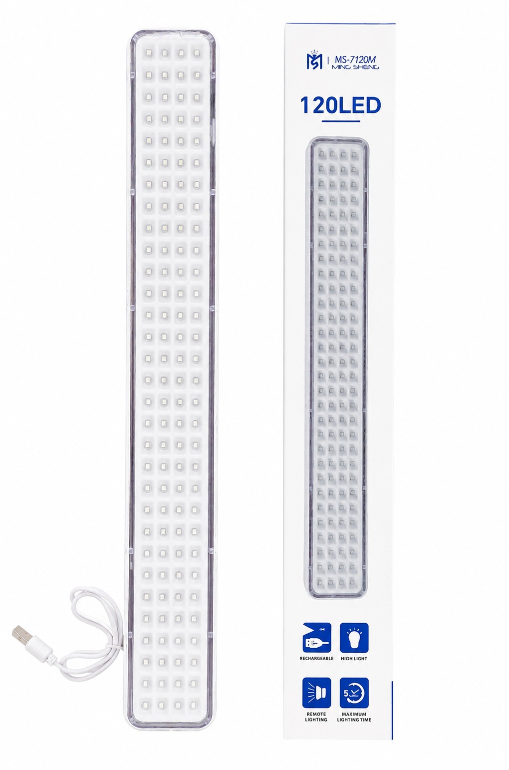 LUZ DE EMERGENCIA 120LED MS-7120M
