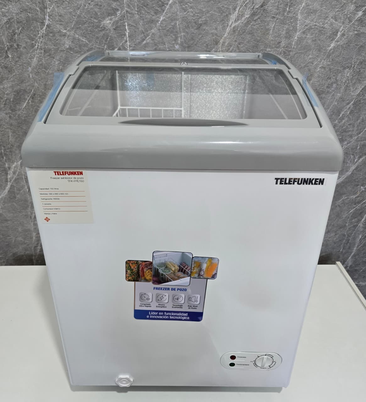 FREEZER EXHIBIDOR TELEFUNKEN 150LTS TFK-FPE150