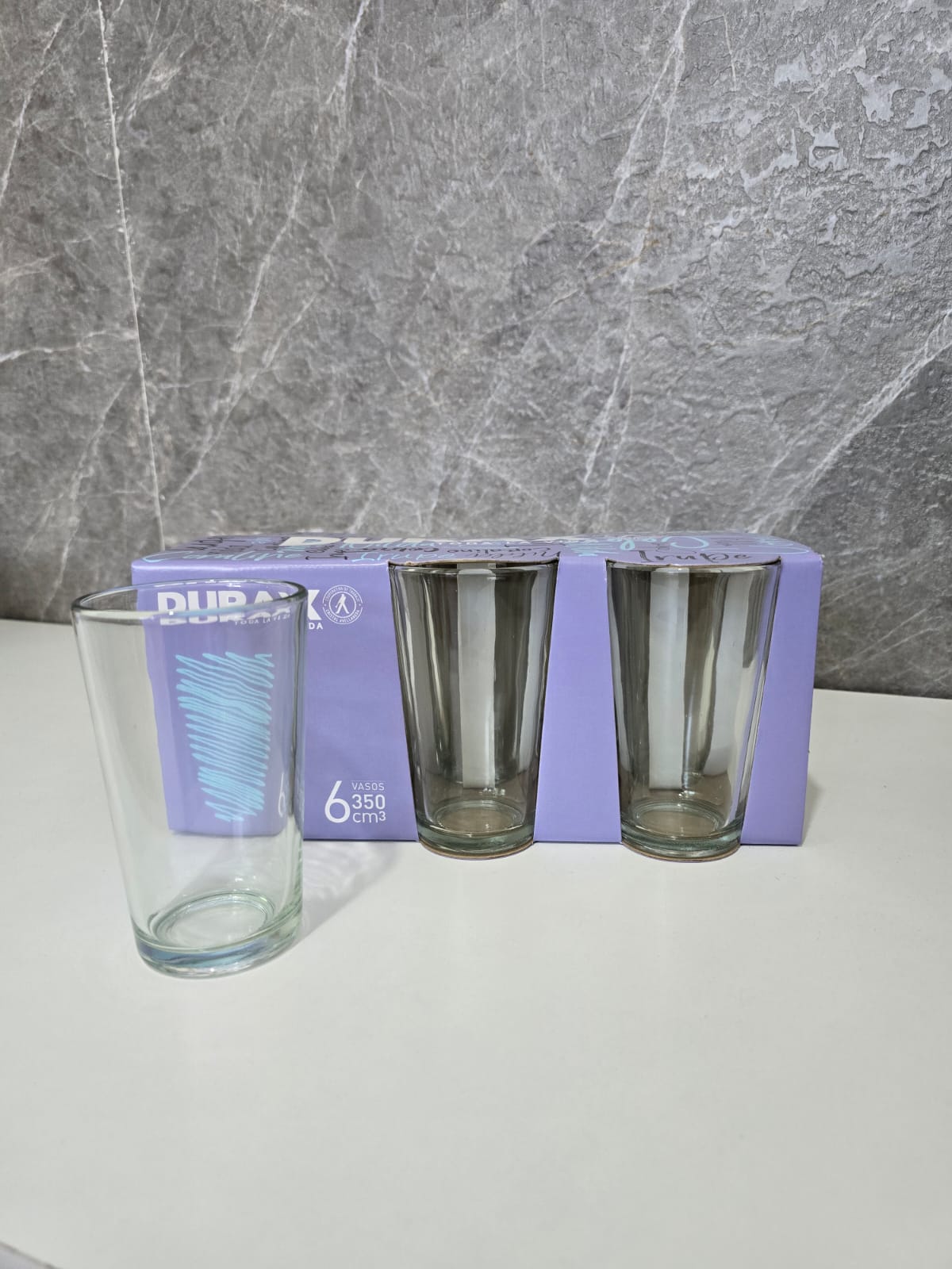 SIX PACK DURAX VASO NILDA BLANCO