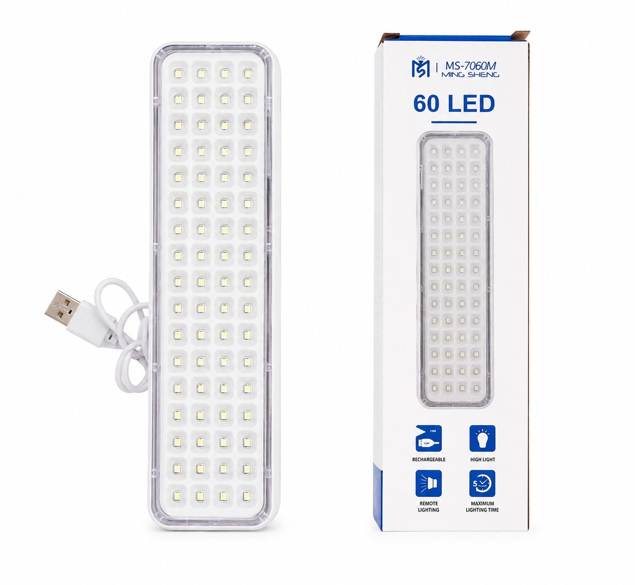 LUZ DE EMERGENCIA 60 LED MS-7060M