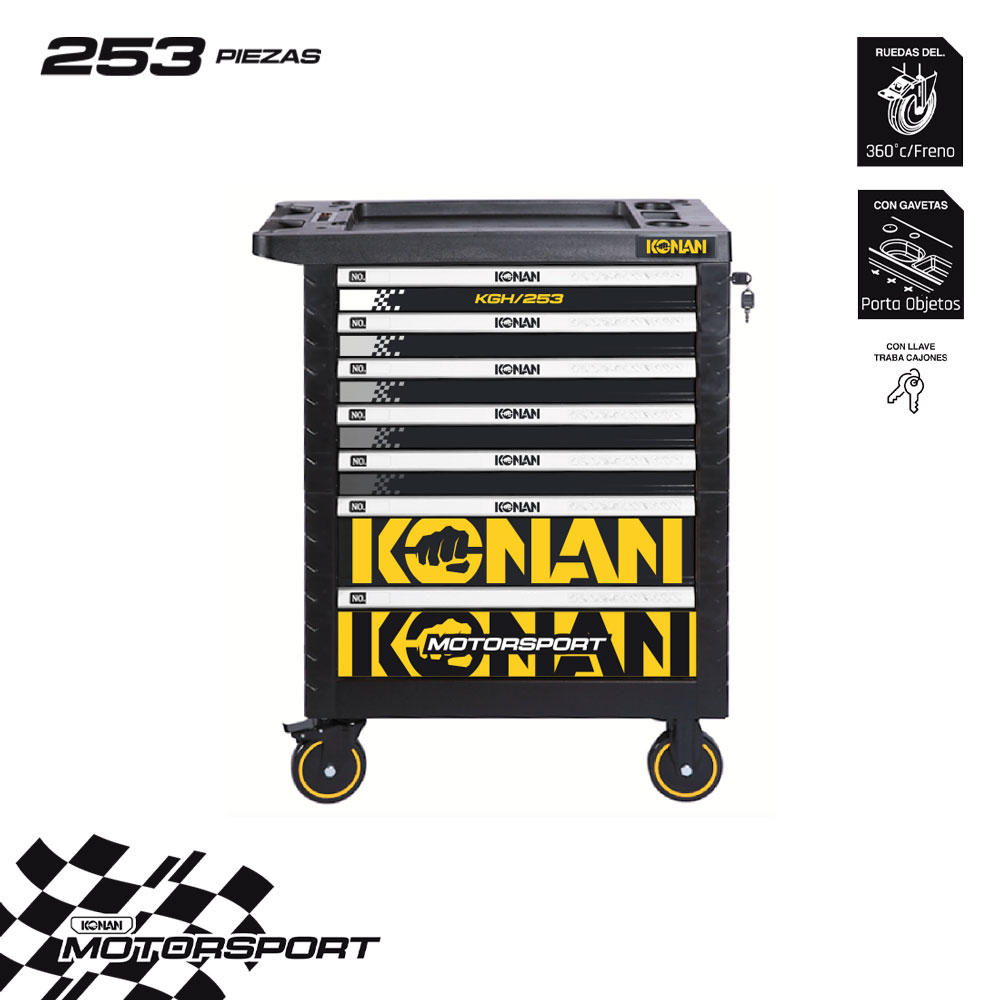 GABINETE CON HERRAMIENTAS KONAN #KGH/253