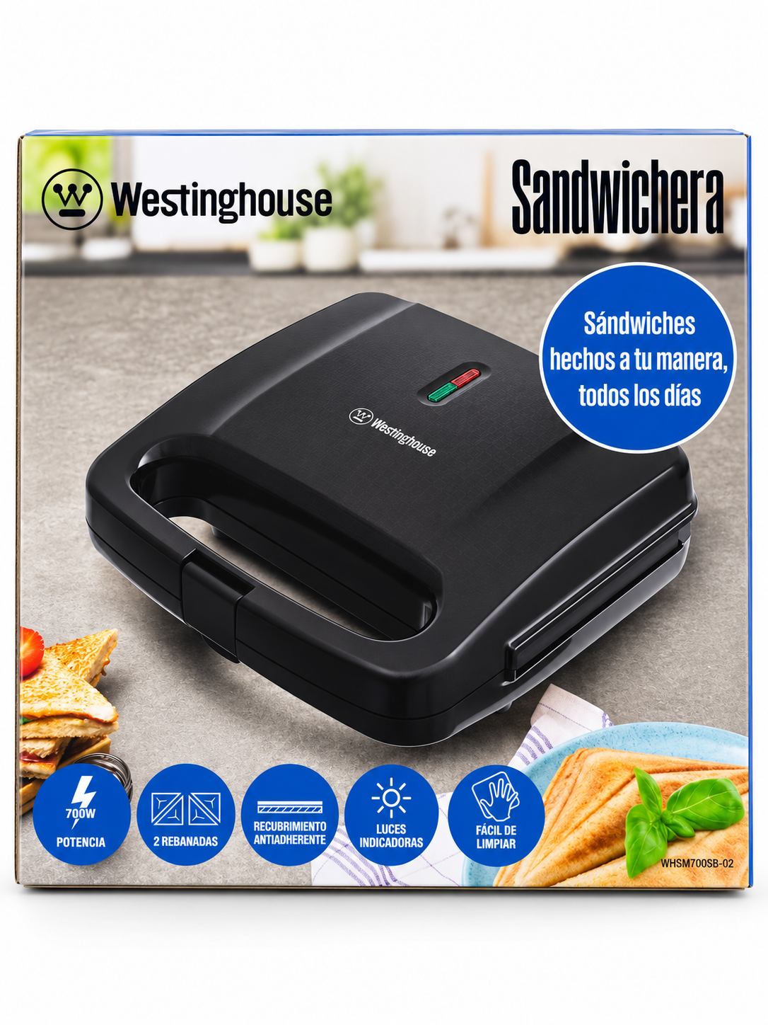SANDWICHERA WESTINGHOUSE WH-SM700SB-02