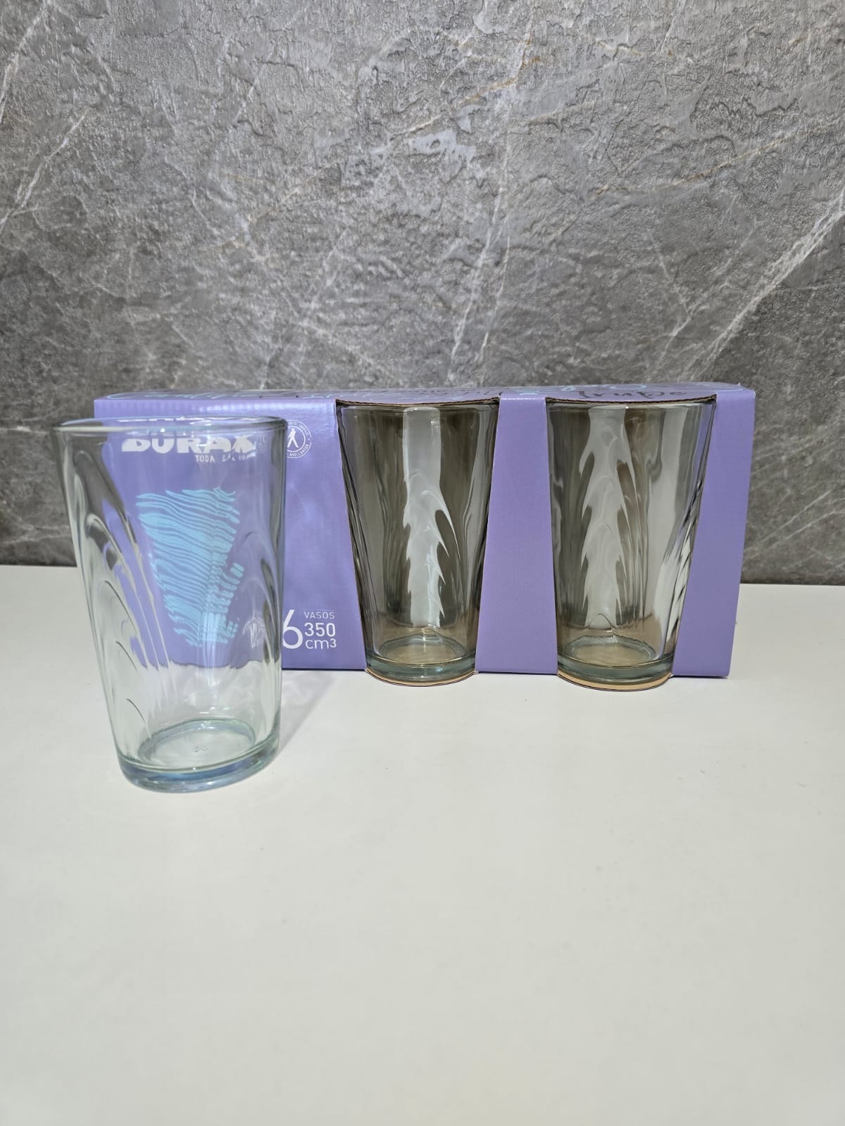 SIX PACK DURAX VASO CORALINE BLANCO