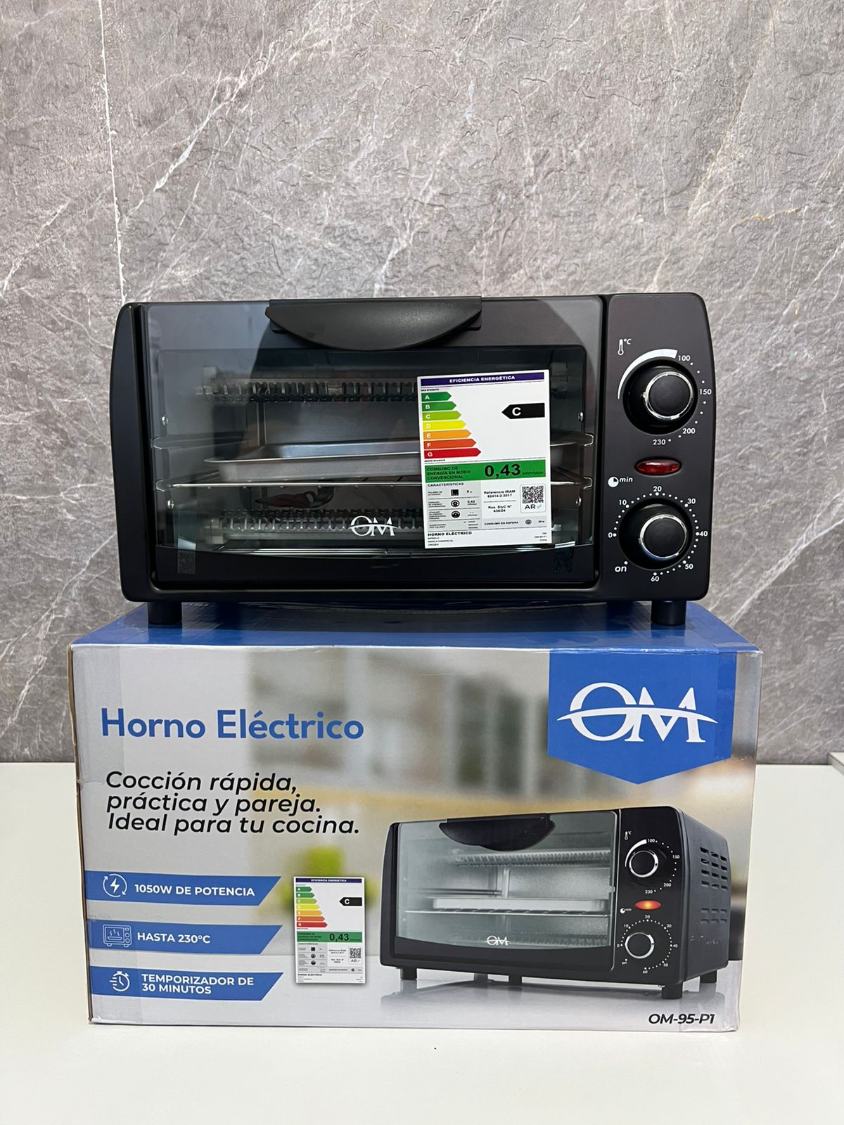 HORNO ELECTRICO 9 LITROS OM OM-95-P1