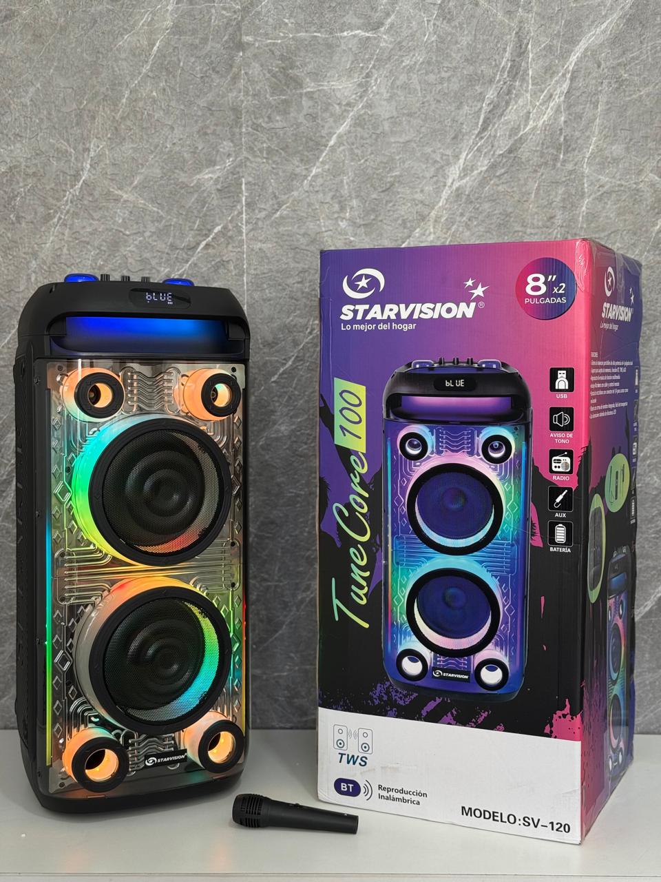 PARLANTE STAR VISION SV-120 8'x2