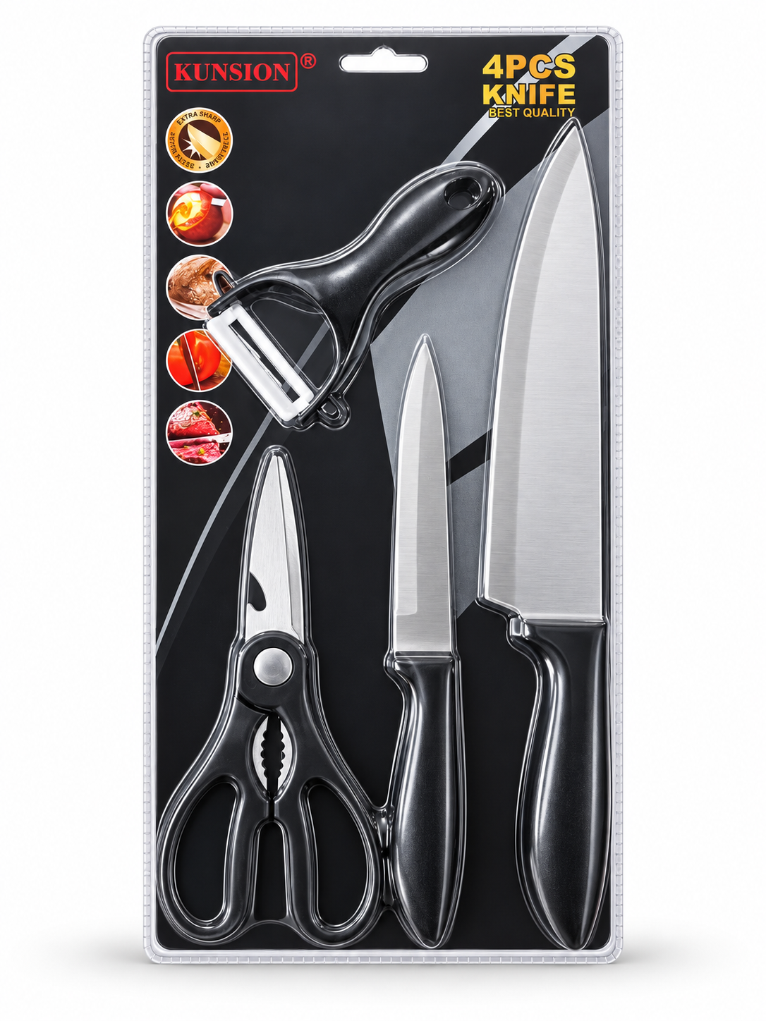 S-2212 SET CUCHILLOS COCINA 4PC