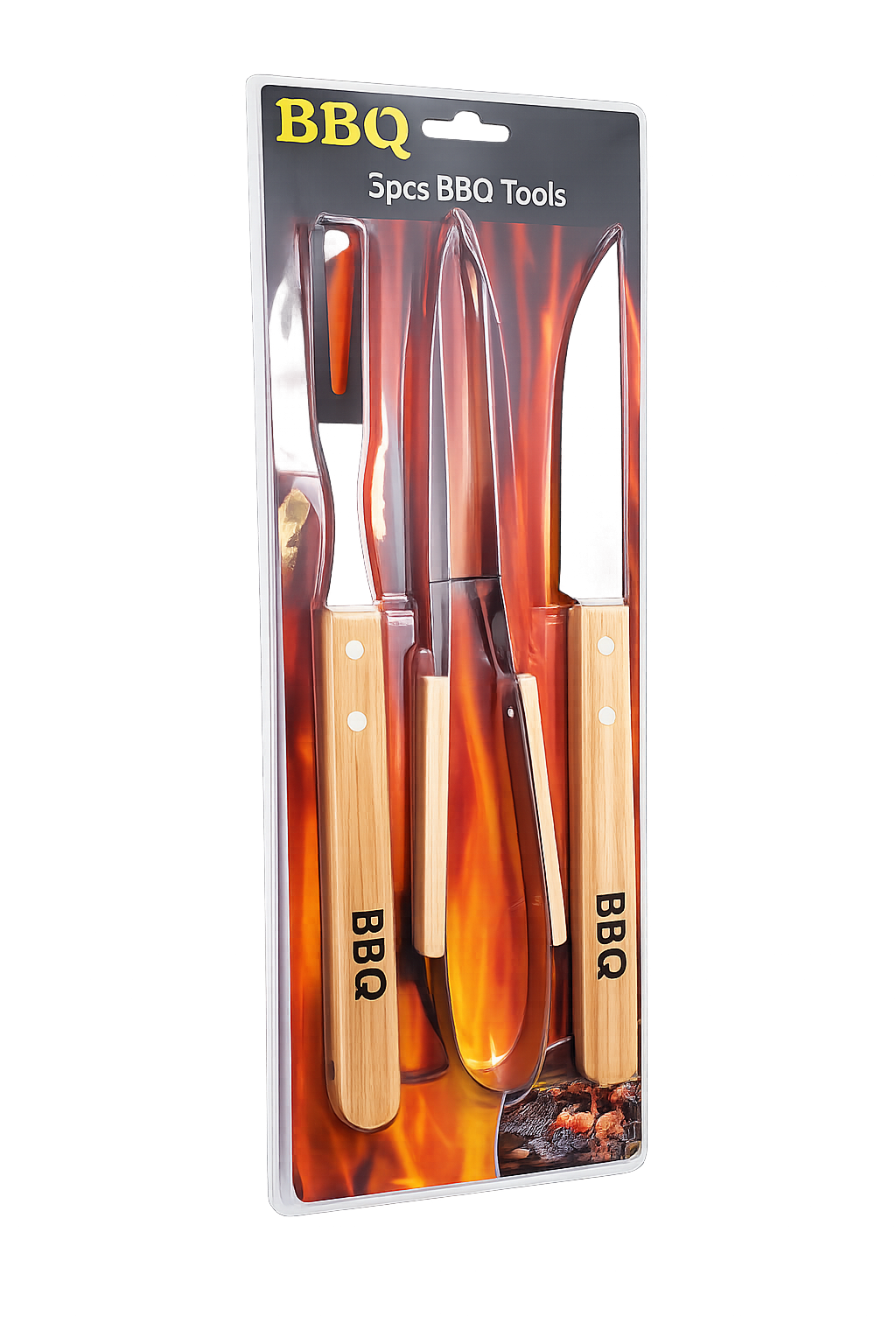KIT ASADOR BBQ DE 3 PCS HOG0656A