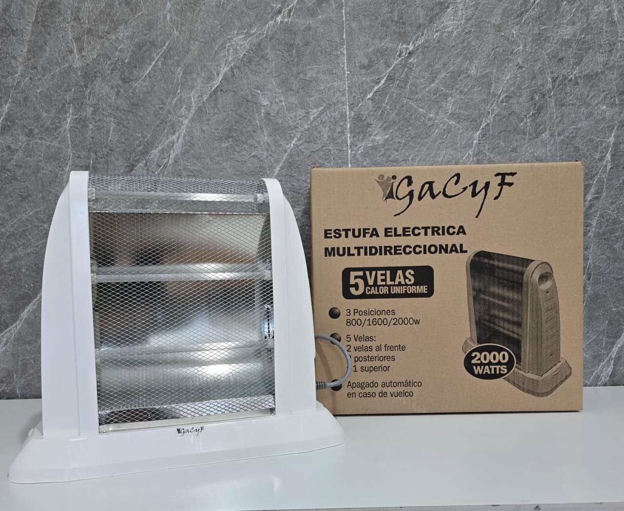 ESTUFA ELÉCTRICA GACYF 5V 2000W