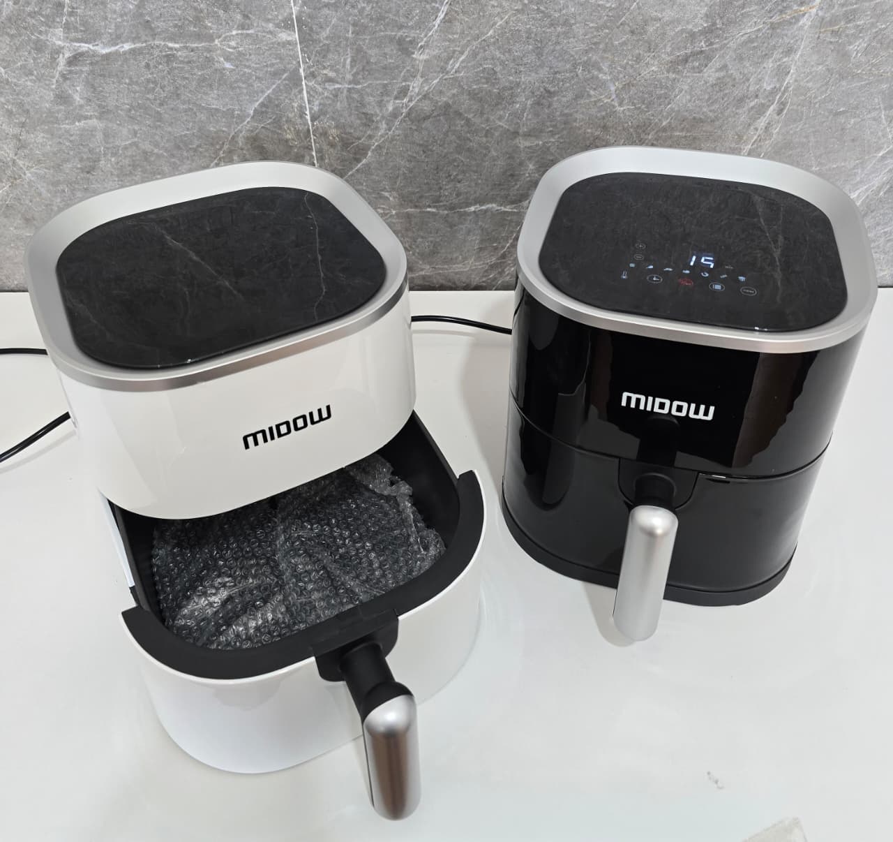 FREIDORA DE AIRE MIDOW 3.5LTS BLANCA-NEGRA MDW35D