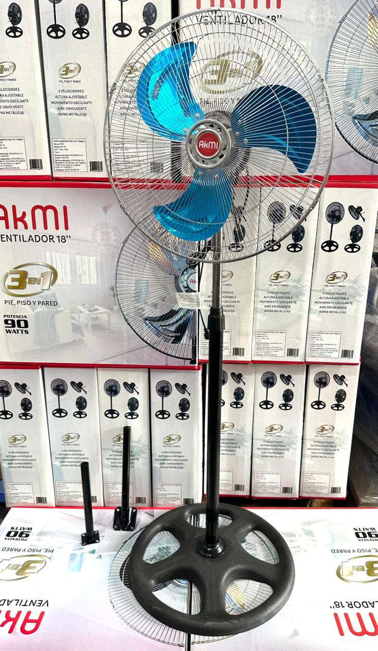 VENTILADOR AKMI 18' 3 EN 1 METALICO