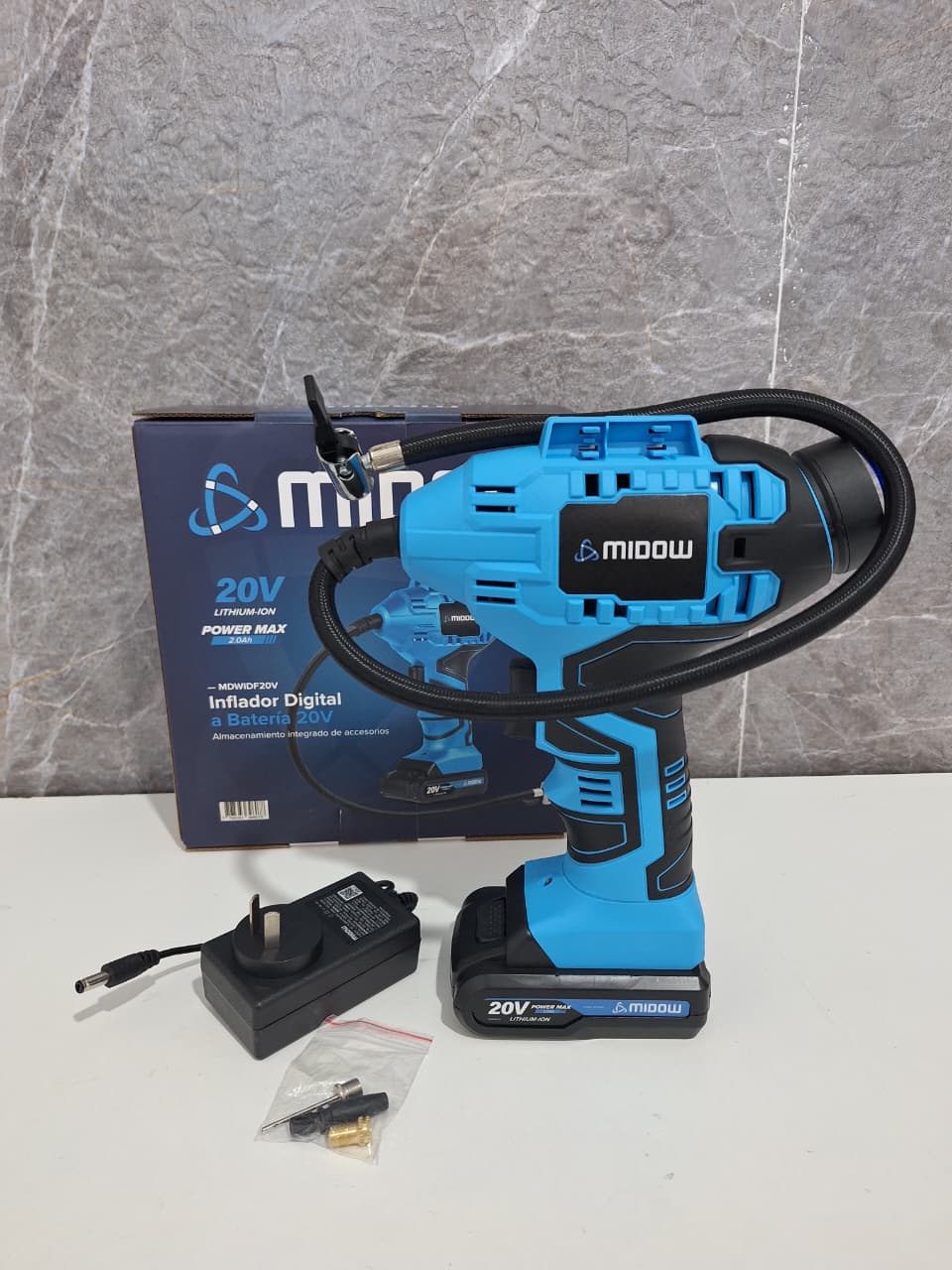 INFLADOR DIGITAL A BATERIA MIDOW MDWIDF20V
