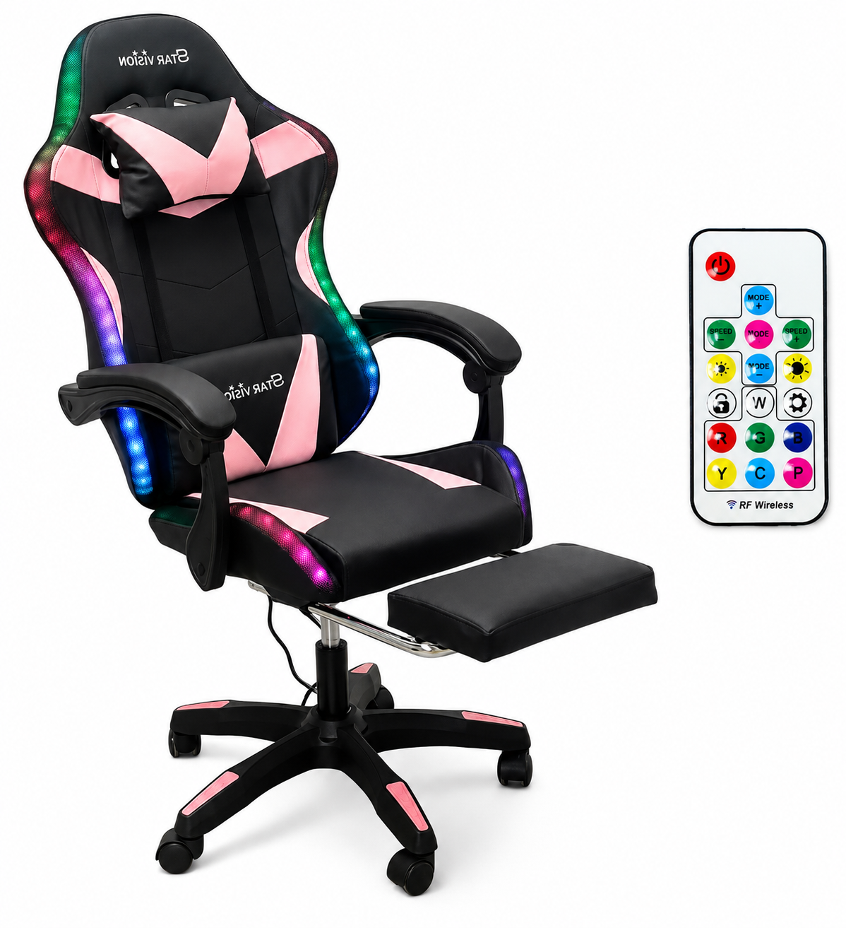 SILLA GAMER STAR VISION CON LUCES