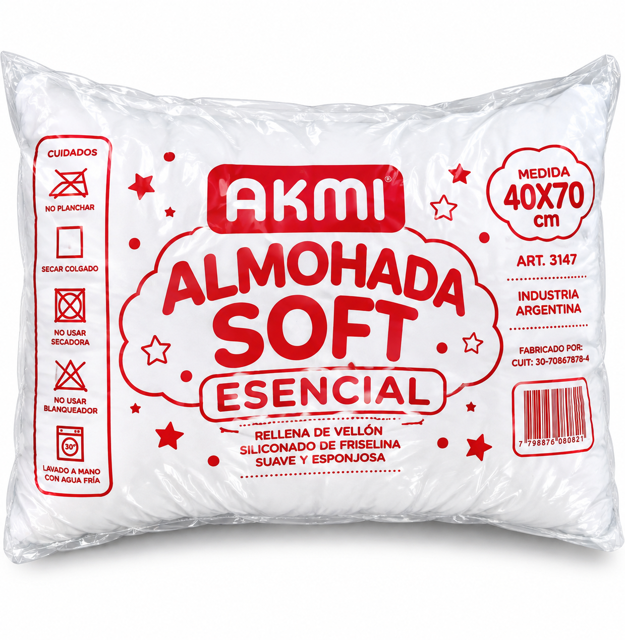 PROMOCION 2 ALMOHADAS AKMI FREE POLIESTER
