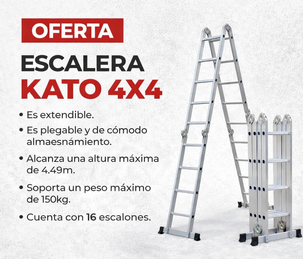 ESCALERA PLEGABLE KATO 4X4