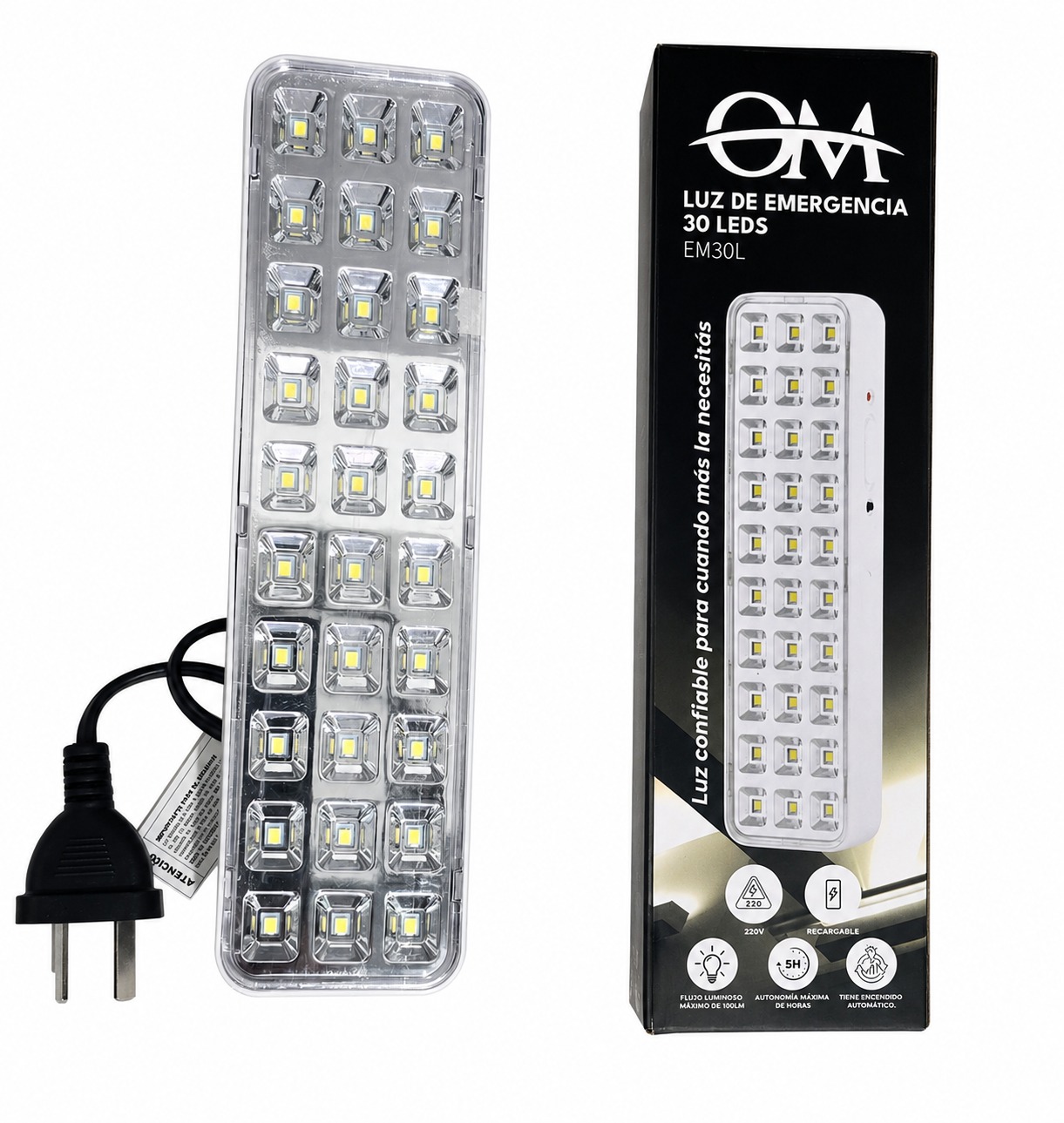 LUZ DE EMERGENCIA OM 30 LEDS EM30L