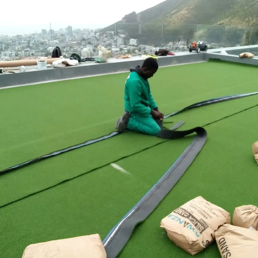 Artificial grass installation by Mis-tic Landscaping in Cape Town, photo 1
