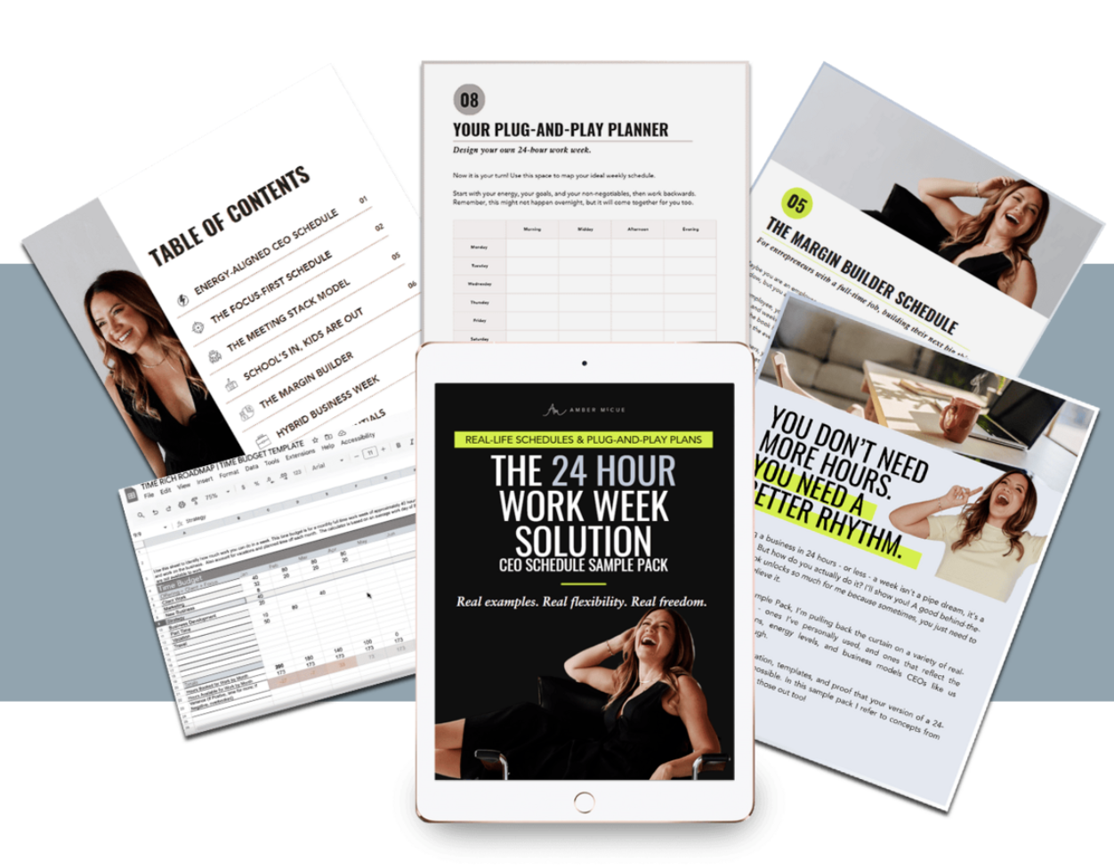 The 24 Hour Work Week Solution sample pack