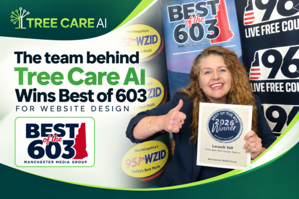 The Award-Winning Web Design Team Behind Tree Care AI: Launch 360 Wins Silver in Best of the 603