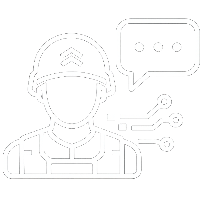 Chat With an AI Soldier Icon