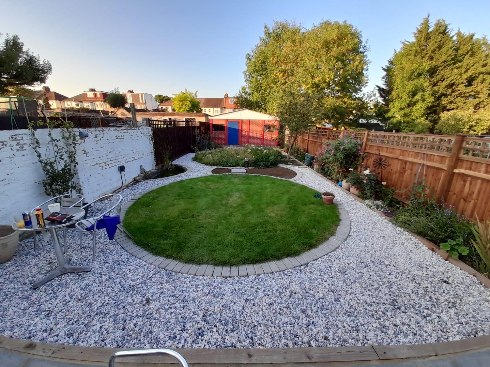 Recent garden job completed by Optimal Property Services