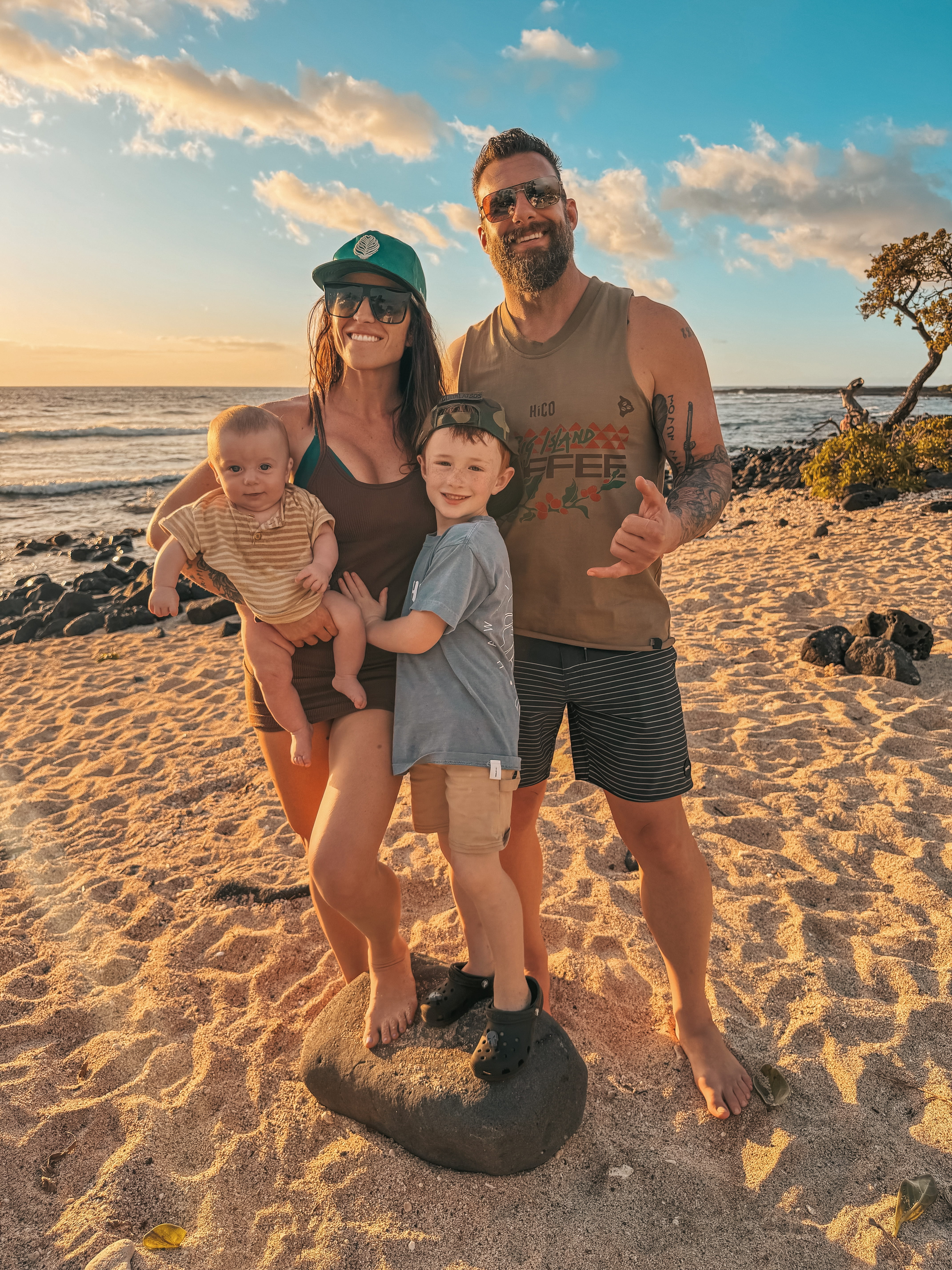 A coastal Carolina family in the beach