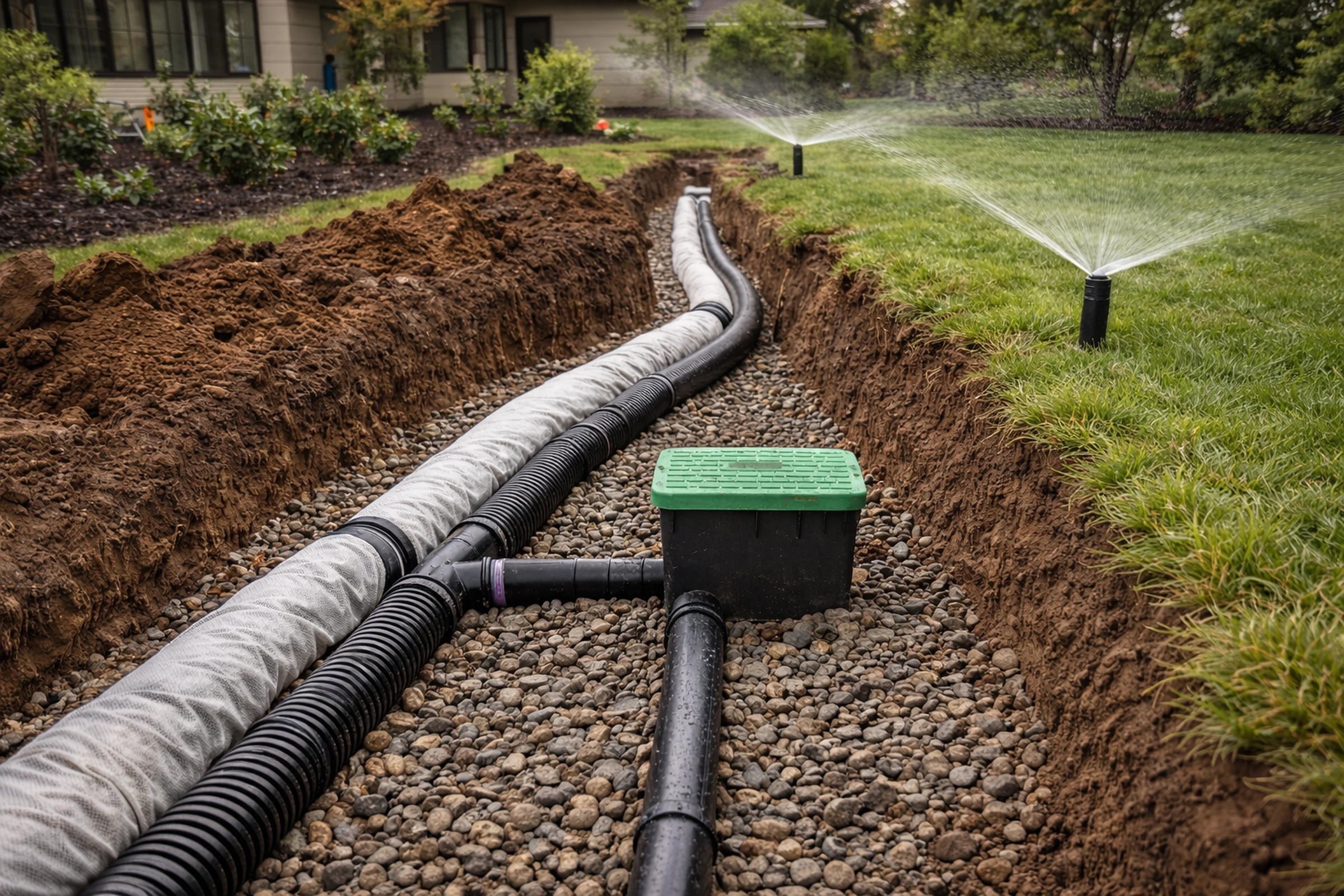 Irrigation and drainage system installation Boise Idaho Treasure Valley