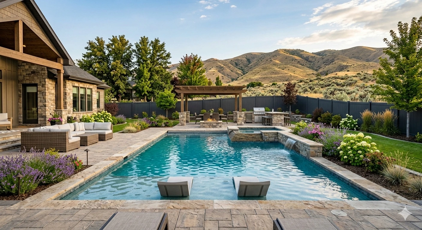Pool installation Boise Idaho Treasure Valley outdoor living