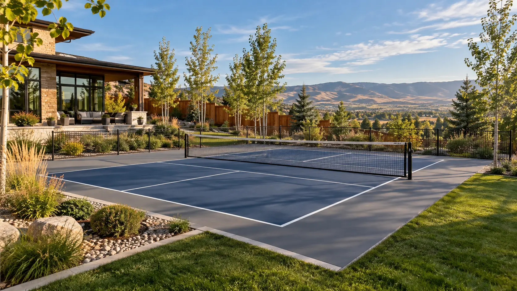 Pickleball and sport court installation in Boise, Idaho by Altavera Construction