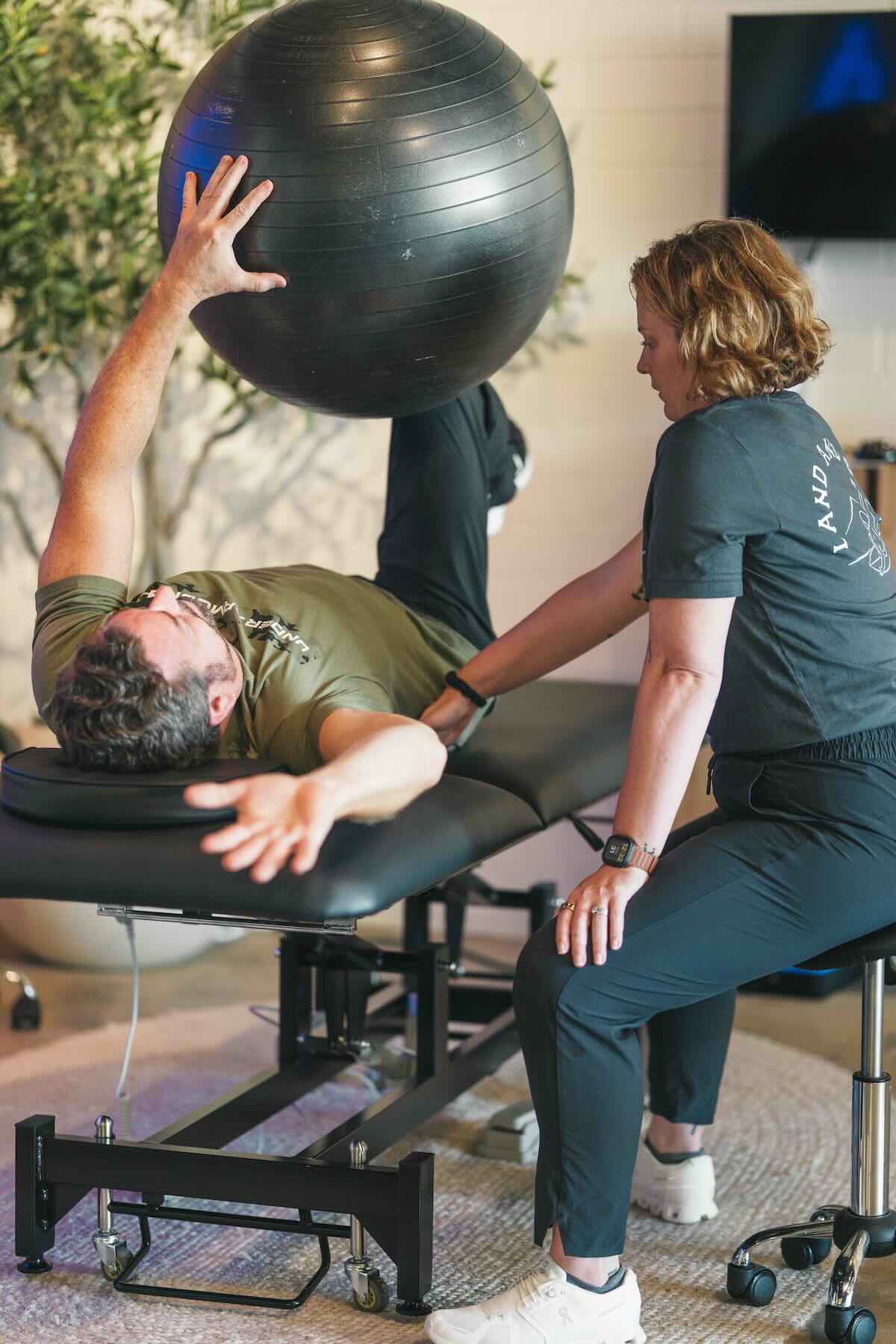 Land and Sea PT hands-on treatment