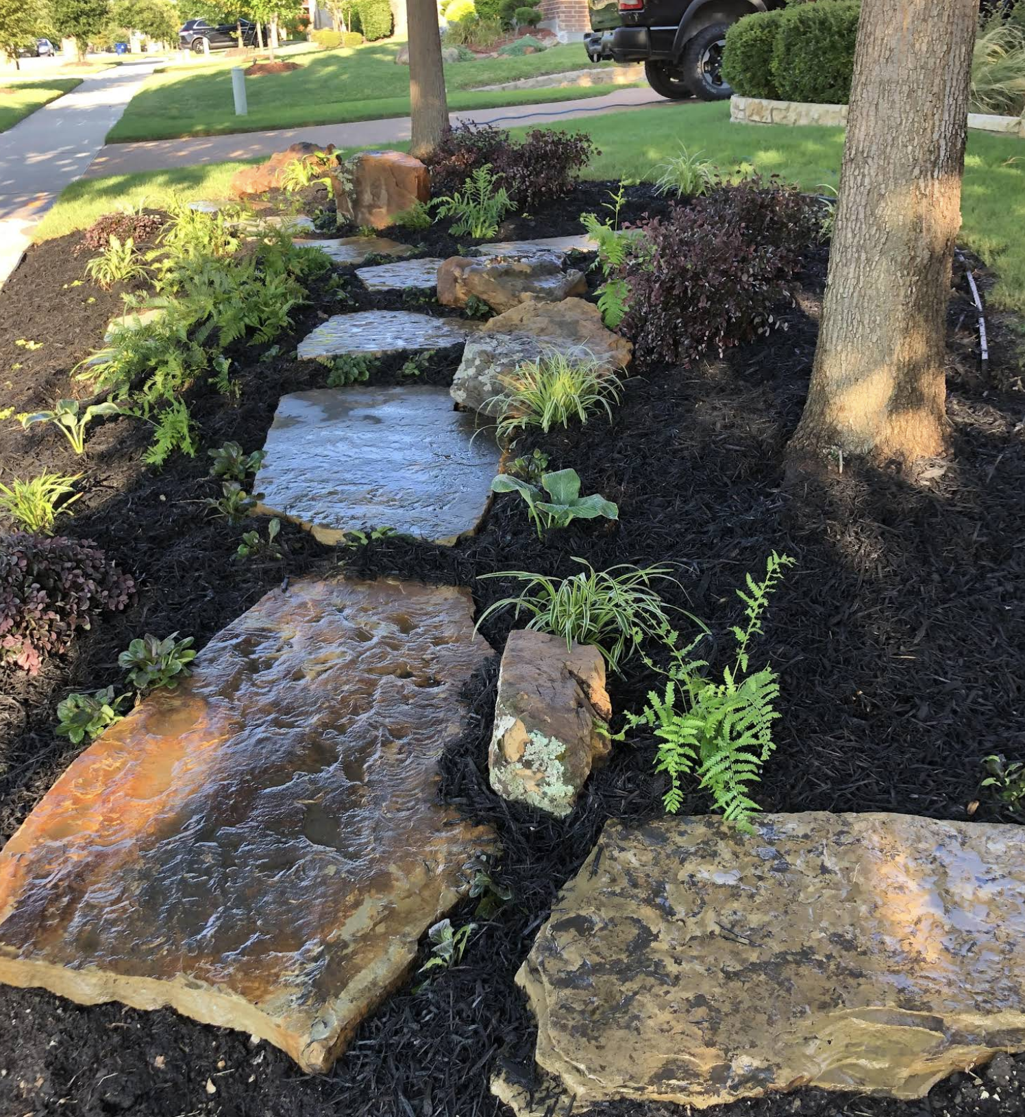 Front yard project near McKinney