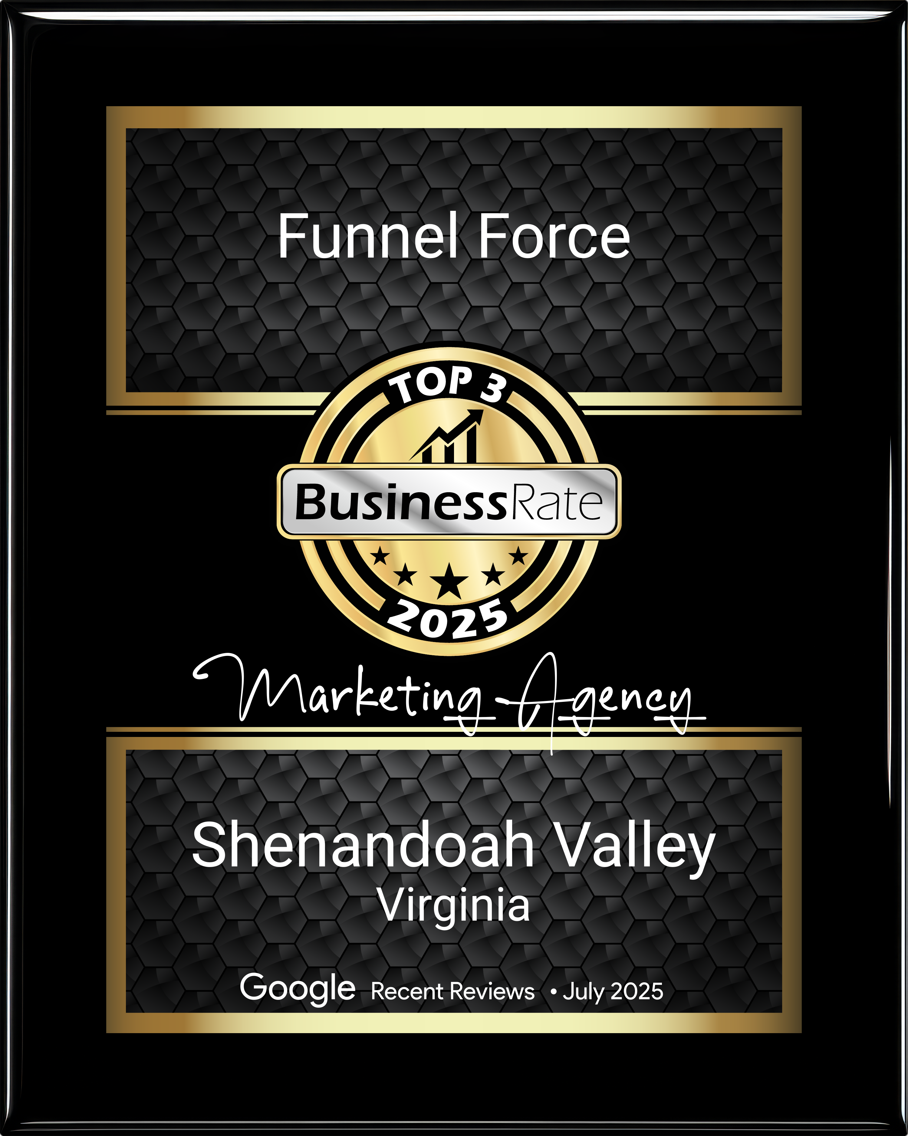 BusinessRate Top 3 2025 — Marketing Agency Shenandoah Valley Virginia