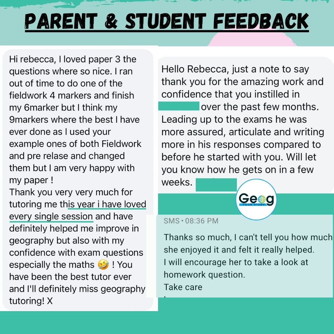 Parent and student feedback messages