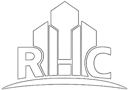RHC Properties Inc. logo with stylized building graphic representing smart real estate investments.