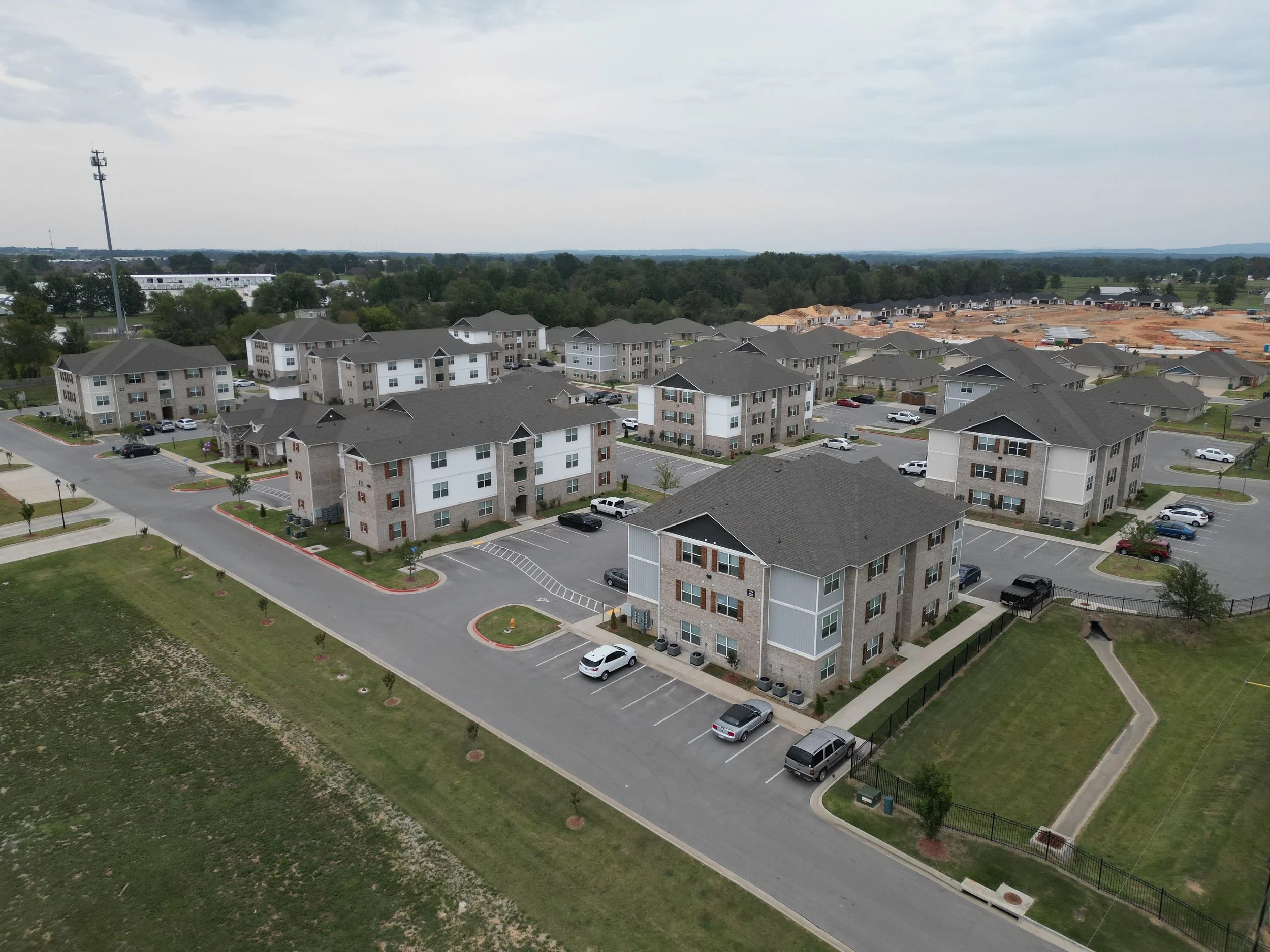 Completed Class A multifamily apartments developed by Norris Group in Arkansas