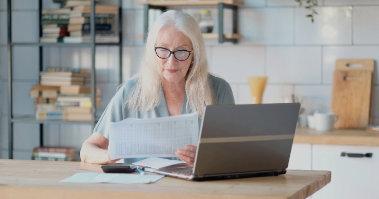 Older adult working while receiving Social Security retirement benefits in the United States. Older adult working while receiving Social Security retirement benefits in the United States.