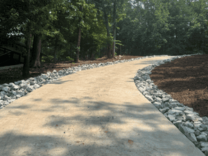 Rock install in Clemson