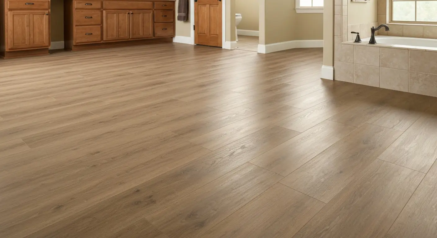 Bathroom LVP flooring