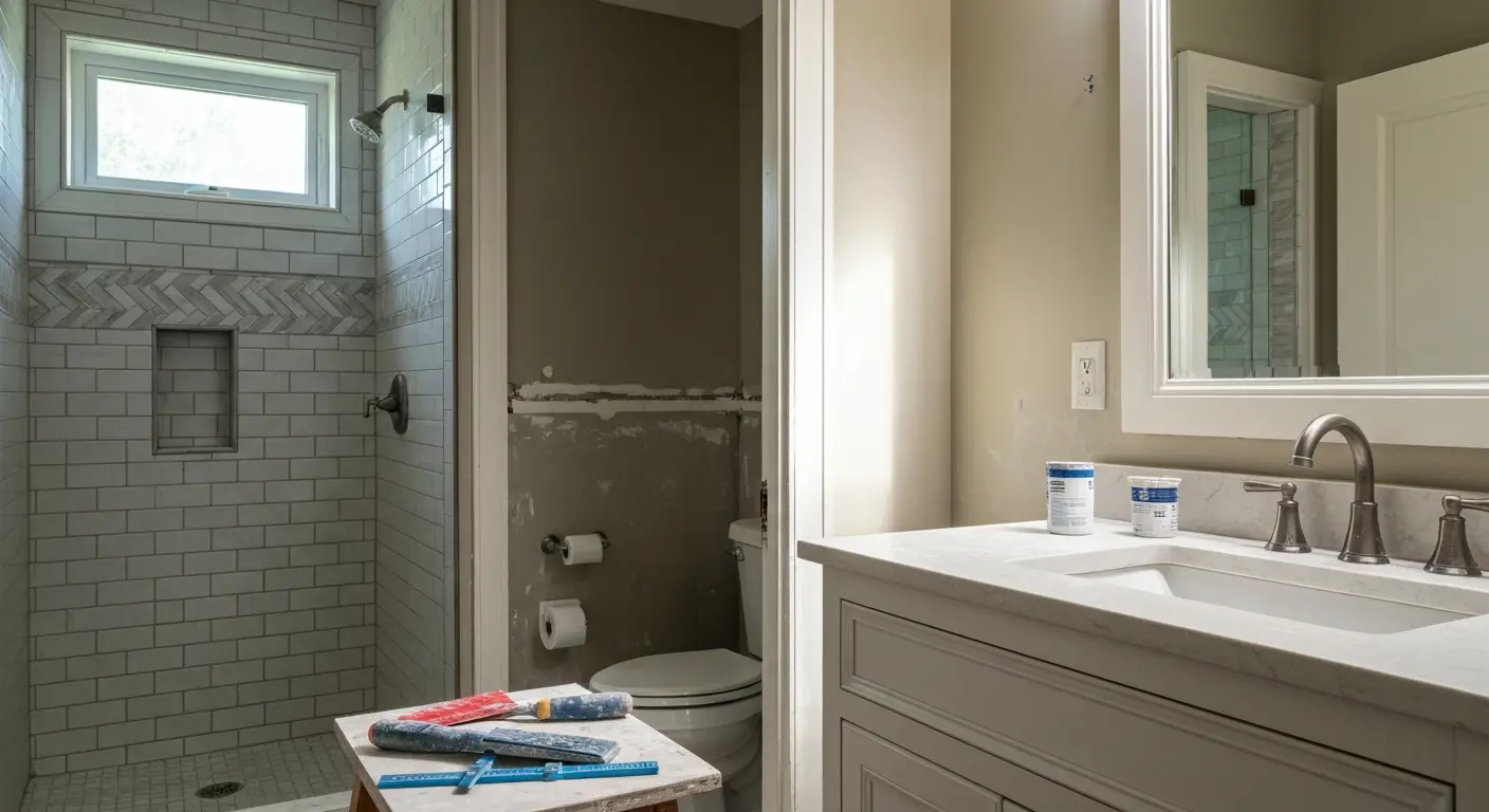 Bathroom remodeling project