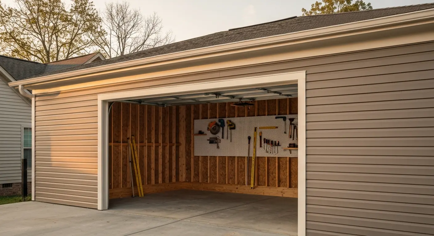 Single-stall attached garage