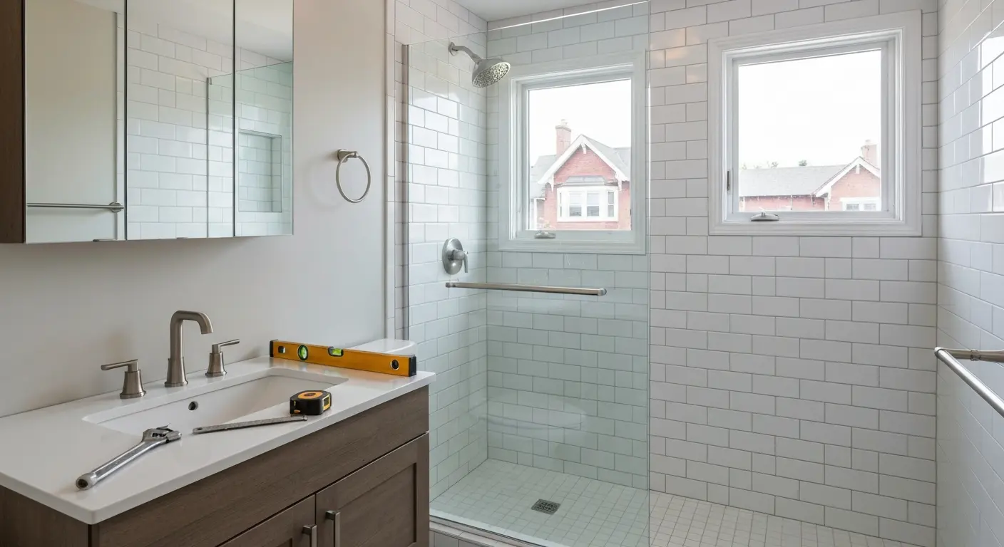 Bathroom fixture installation