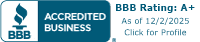 A-Rated by the Better Business Bureau