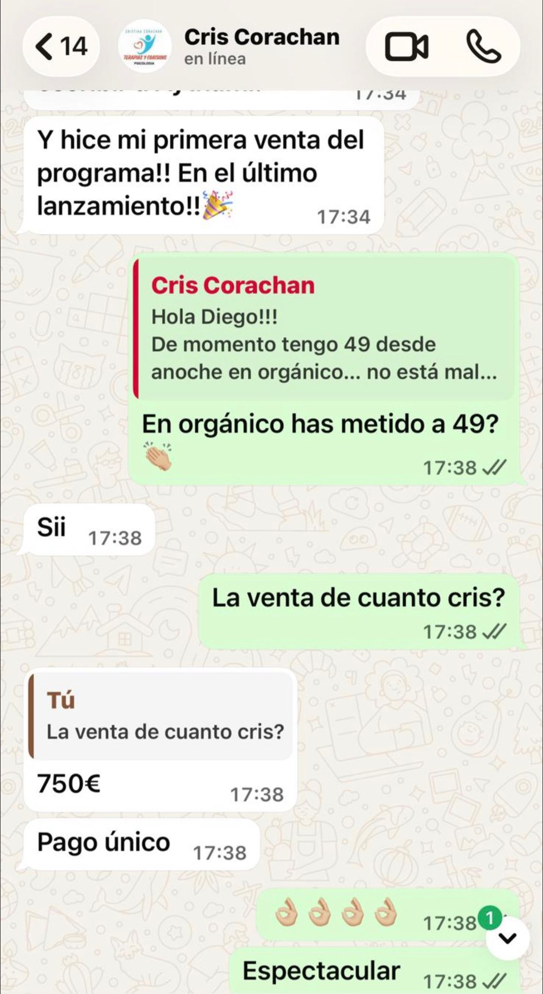 Conversación con Cristina