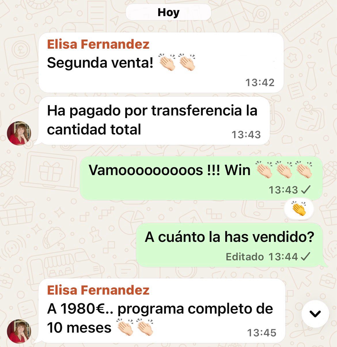 Conversación con Elisa