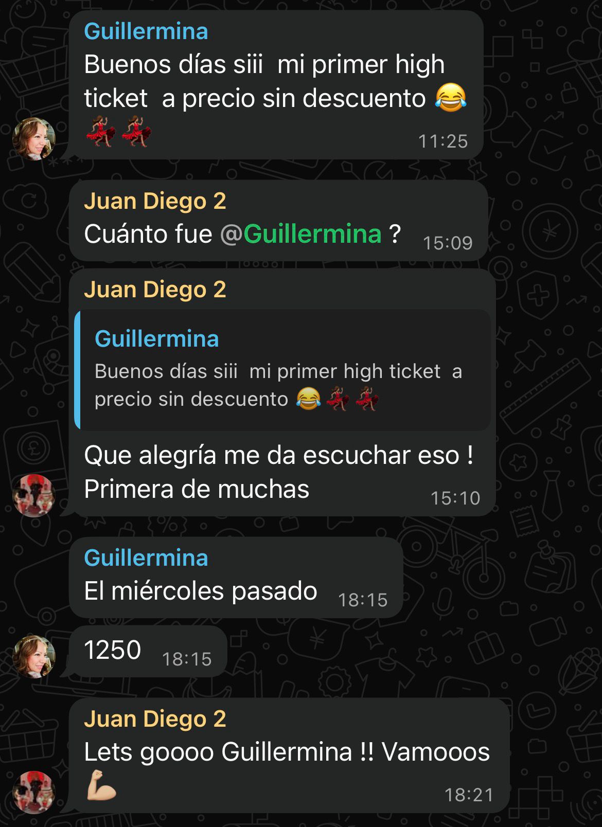 Prueba de venta de Guillermina - 1.250€ pago único