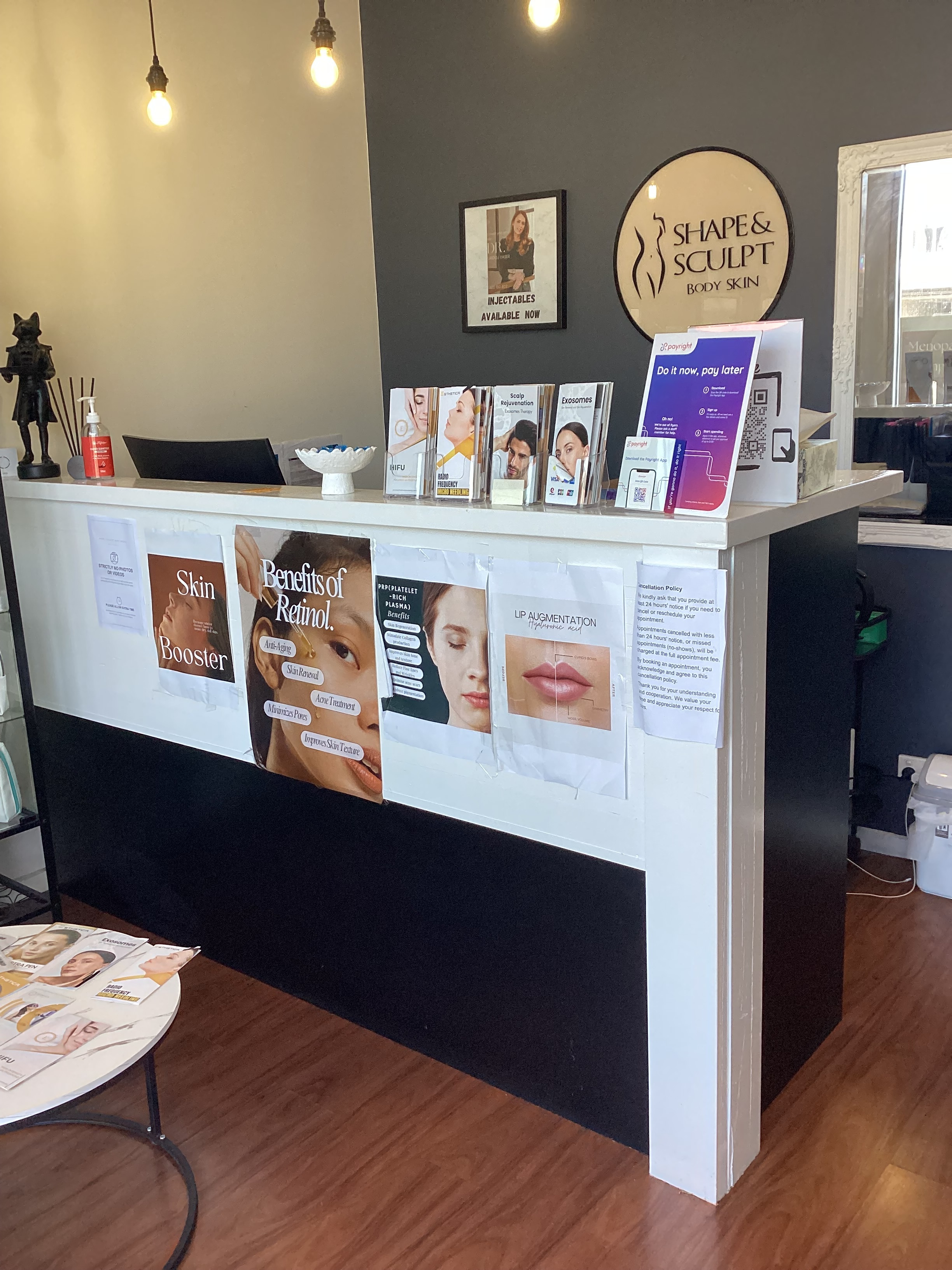 Treatment room at Shape & Sculpt Body Studio