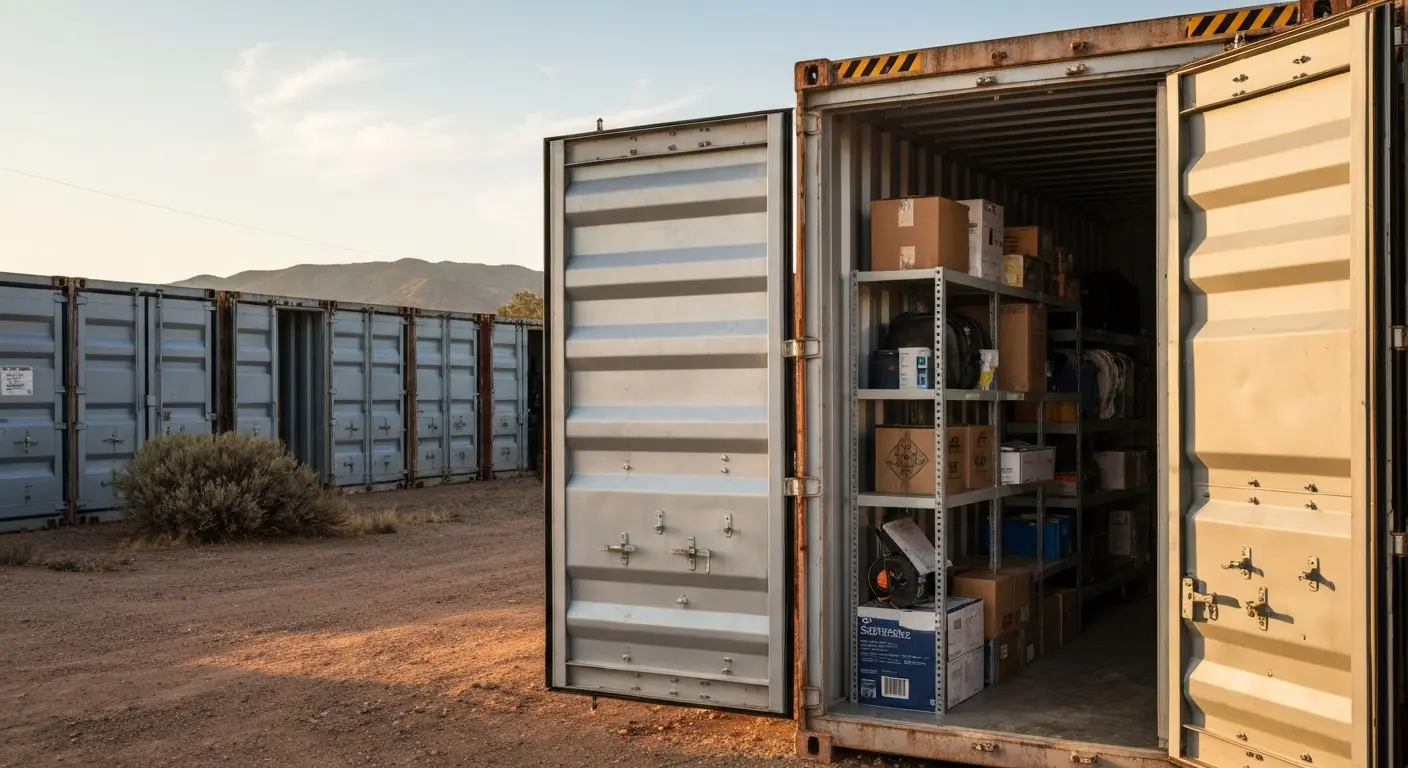 Weather-protected storage in Chino Valley climate
